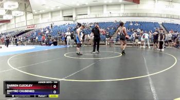 144 lbs Quarterfinal - Darren Cleckley, PA vs Dmytro Chubenko, OH