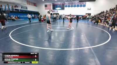 132 lbs Semifinal - Kozad Porter, Cheyenne East vs Tyson Kendall, Jackson Hole