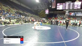 113 lbs Cons 8 #2 - Sean Willcox, California vs Chase Walker, Tennessee