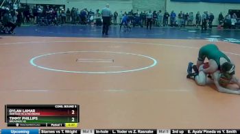 3 - 106 lbs Cons. Round 3 - Timmy Phillips, Broadway HS vs Dylan Lamar, Heritage HS (Lynchburg)