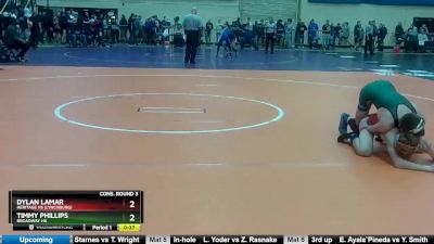 3 - 106 lbs Cons. Round 3 - Timmy Phillips, Broadway HS vs Dylan Lamar, Heritage HS (Lynchburg)