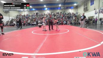 67 lbs Semifinal - Brodee Meyer, Coweta Tiger Wrestling vs Zachary Montgomery, Berryhill Wrestling Club