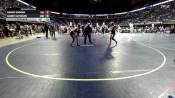 150 lbs 7th Place - Sarah Groger, Saegertown vs Gabby Hayward, Camp Hill