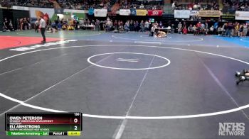 130 lbs Cons. Round 3 - Eli Armstrong, South Anchorage High School vs Owen Peterson, Student Wrestling Development Program