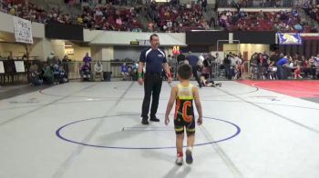 52 lbs Champ. Round 1 - Brooks Frieboes, Miles City Wrestling Club vs Azekial Najar, Billings Wrestling Club