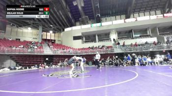 140 lbs Round 1 (6 Team) - Delilah Solis, Lexington vs Sophia Hoeme, Manhattan HS