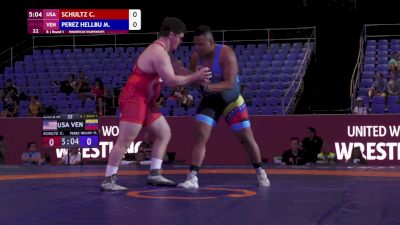 130 kg Round 1 - Cohlton Schultz, USA vs Moises Perez, VEN