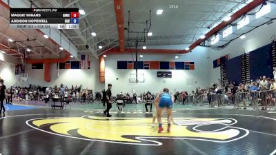 113-124 lbs Round 3 - Maggie Winans, Great Neck Wrestling Club vs Addison Hopewell, South Augusta Wrestling