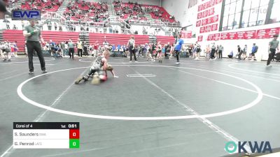 70 lbs Consi Of 4 - Sam Saunders, Shelton Wrestling Academy vs Grayson Penrod, Little Axe Takedown Club