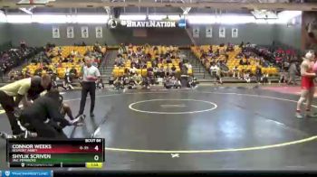 174 lbs Semifinal - Connor Weeks, Belmont Abbey vs Shylik Scriven, UNC Pembroke