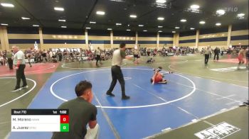 69 lbs Semifinal - Matthew Moreno, Hawkeye WC vs Antonio Juarez, Stout Wr Ac