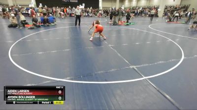 126 lbs Cons. Round 5 - Ayden Bollinger, Central Indiana Academy Of Wrestling vs Aiden Larsen, Fitz Wrestling Academy