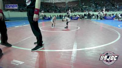 46 lbs Round Of 16 - Camden Holden, Ponca City Wildcat Wrestling vs Easton Hans, Lions Wrestling Academy