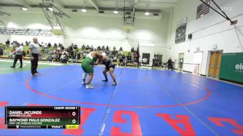 285 lbs Champ. Round 1 - Raymond Malo Gonzalez, East Los Angeles College vs Daniel Jacuinde, Lemoore College