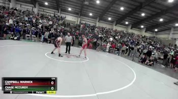 175 lbs Cons. Round 5 - Campbell Warnick, Delta vs Chase McCurdy, Uintah
