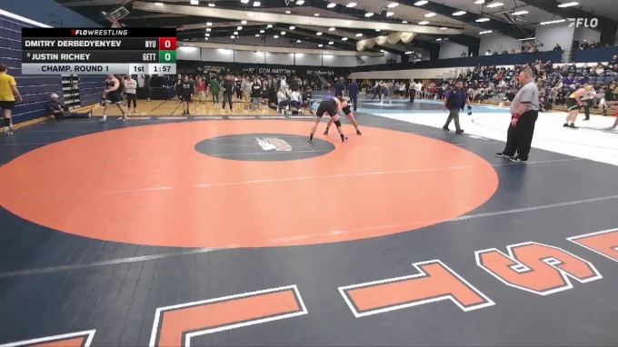 Justin Richey Retch 184 lbs Champ. Round 1 - Dmitry Derbedyenyev, New York University vs ...