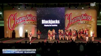 Flipping Out Tumbling - Blackjacks [2025 L1 Junior - D2 - Medium Day 2] 2025 Champion Cheer and Dance Grand Nationals