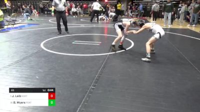 65 lbs Quarterfinal - Jonah Leib, North Schuylkill vs Brody Myers, Portage Area