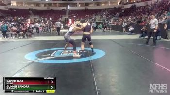 4A 107 lbs Semifinal - Gunner Samora, Bloomfield vs Xavier Baca, Deming