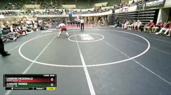 195 lbs Semis & 1st Wrestleback (8 Team) - Landon McDonald, North Scott vs Carson Weber, Holmen