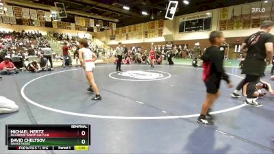 87 lbs Semifinal - David Cheltsov, Savage House vs Michael Mertz, Fallbrook Wrestling Club