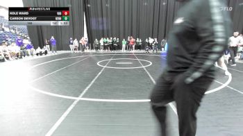 165 lbs 2nd Wrestleback (16 Team) - Carson Devogt, Newnan vs Kole Ward, Villa Rica