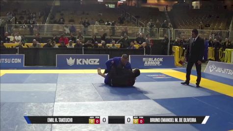 Bruno Emanoel M. De Oliveira vs Emil H. Takeuchi 2025 Pan Jiu Jitsu IBJJF Championship