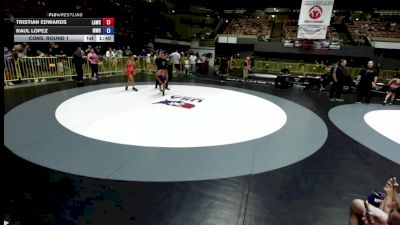 92 lbs Cons. Round 1 - Tristian Edwards, LAWC vs Raul Lopez, Madera Wrestling Club