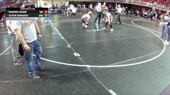 105 lbs Cons. Round 3 - Axton Donahoo, Falls City Wrestling Club vs Madsen Linder, Cozad Wrestling Club