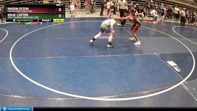 110 lbs Cons. Semi - Krue Carter, Zion Thunder Wrestling Club vs Mason Elton, Payson Pride Wrestling