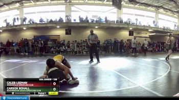 138 lbs Champ. Round 2 - Carson Bohall, Bloomington South Wrestling Club vs Caleb Leeman, Noblesville Wrestling Club