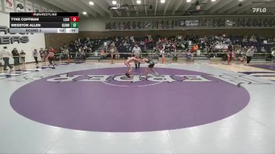 105-110 lbs Round 3 - Wesston Allen, Glenrock Intermediate Middle School vs Tyke Coffman, Lusk