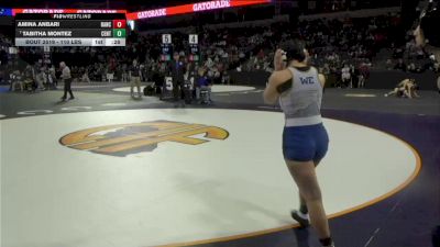 110 lbs Consi Of 16 #1 - Amina Anbari, Rancho Bernardo (SD) vs Tabitha Montez, Central Catholic (SJ)
