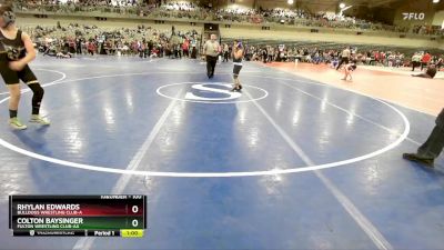 100 lbs Cons. Round 3 - Colton Baysinger, Fulton Wrestling Club-AA vs Rhylan Edwards, Bulldogs Wrestling Club-A