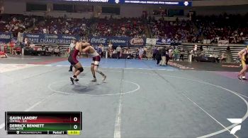 D 1 190 lbs Cons. Round 4 - Derrick Bennett, Chalmette vs Gavin Landry, Central - B.R.