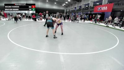 190 lbs Cons. Rd Of 16 - Holden Hoiness, Billings Wrestling Club vs Braylen Bieber, Indee Mat Club