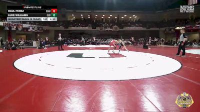 144 lbs Quarterfinals (8 Team) - Raul Perez, CLAREMORE vs Luke Williams, ELGIN