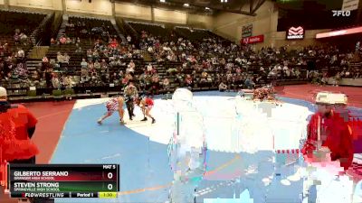 123 lbs Cons. Round 2 - Gilberto Serrano, Granger High School vs Steven Strong, Springville High School