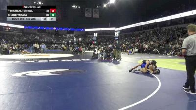 132 lbs Consi Of 16 #2 - Micheal Terrell, Los Gatos (CC) vs Shane Takara, Irvington (NC)