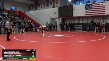 145 lbs Champ. Round 1 - Allison Kallemeyn, Central DeWitt vs Addison Burger, West Delaware, Manchester