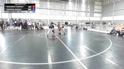 126 lbs Cons. Round 5 - Zechariah Egrubay, Washington vs Grayson Hanson, Mat Demon Wrestling Club