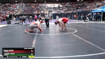 285 lbs Cons. Round 4 - Kaiden Peck, Weiser vs Paul Dixon, Moscow