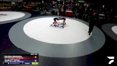 112 lbs Cons. Round 2 - Valeria Miranada, Beat The Streets - Los Angeles vs Scarlett Doyle, Liberty High School Wrestling