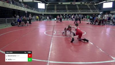 90 lbs Semifinal - Luca Seramone, Bear vs Deklan Wills, Quakertown