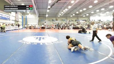 126 lbs Rr Rnd 2 - Logan Costello, MetroWest United Lightning - HSB vs Logan Medeiros, Iron Faith Gold - HSB
