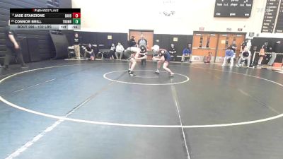 132 lbs Consi Of 8 #2 - Jase Stanzione, Danbury vs Connor Brill, Trumbull