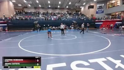 165 lbs Semifinal - Jasmine Robinson, Allen vs Sienna Batiste, Klein