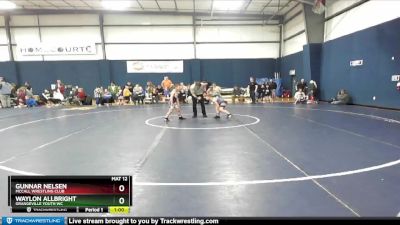 72+ Champ. Round 1 - Gunnar Nelsen, McCall Wrestling Club vs Waylon Allbright, Grangeville Youth WC