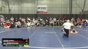 115 lbs Semis & 1st Wrestleback (8 Team) - Wil Oberbroeckling, Iowa Black vs Tayten Coufal, Iowa Gold