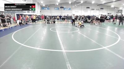 J-90 lbs Round Of 16 - Miles Greely, PA vs Larkin Hendershot, WV